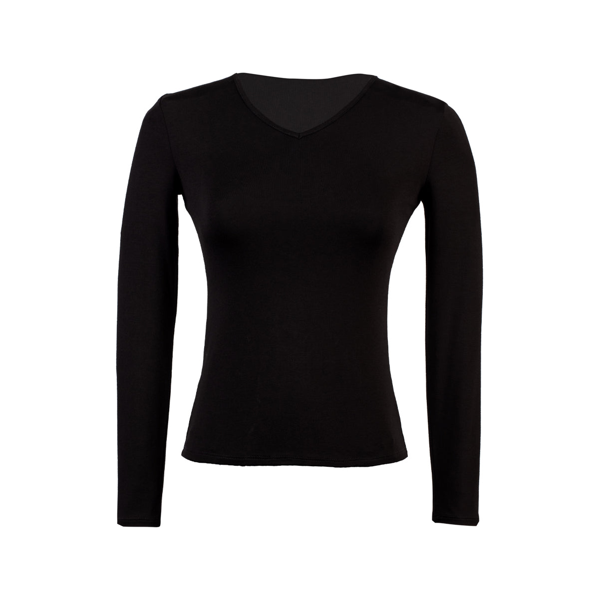 POLO M/L CUELLO V USAMBARA NEGRO