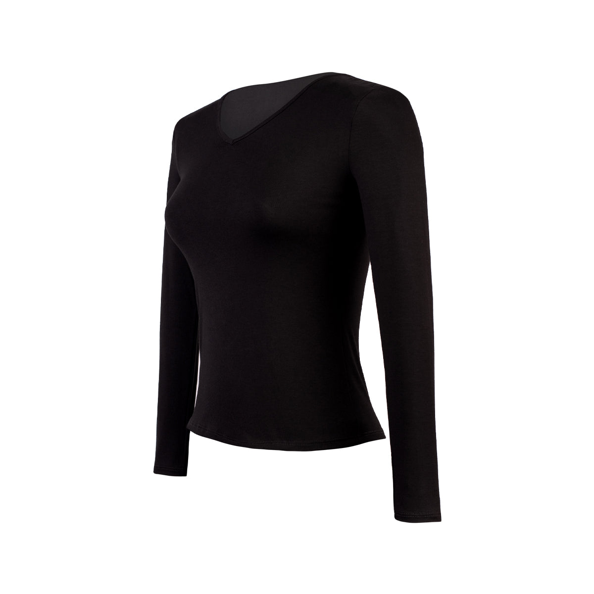 POLO M/L CUELLO V USAMBARA NEGRO