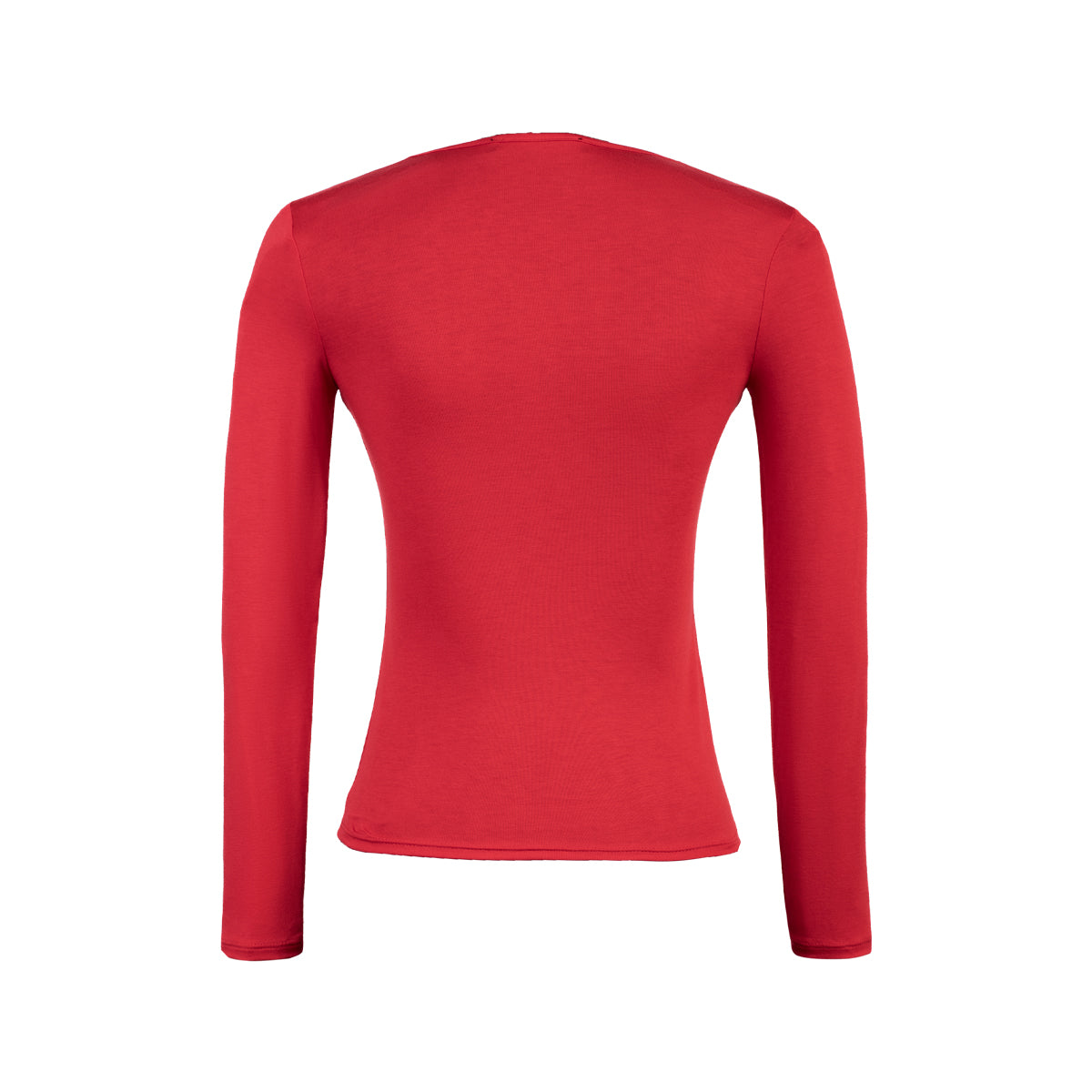 POLO M/L CUELLO V USAMBARA ROJO