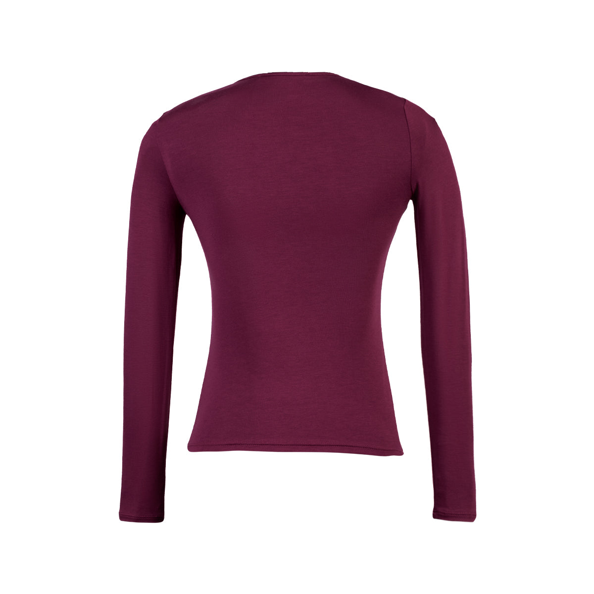 POLO M/L CUELLO V USAMBARA VINO