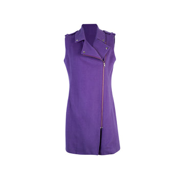 Gillet Largo Baby Alpaca Morado