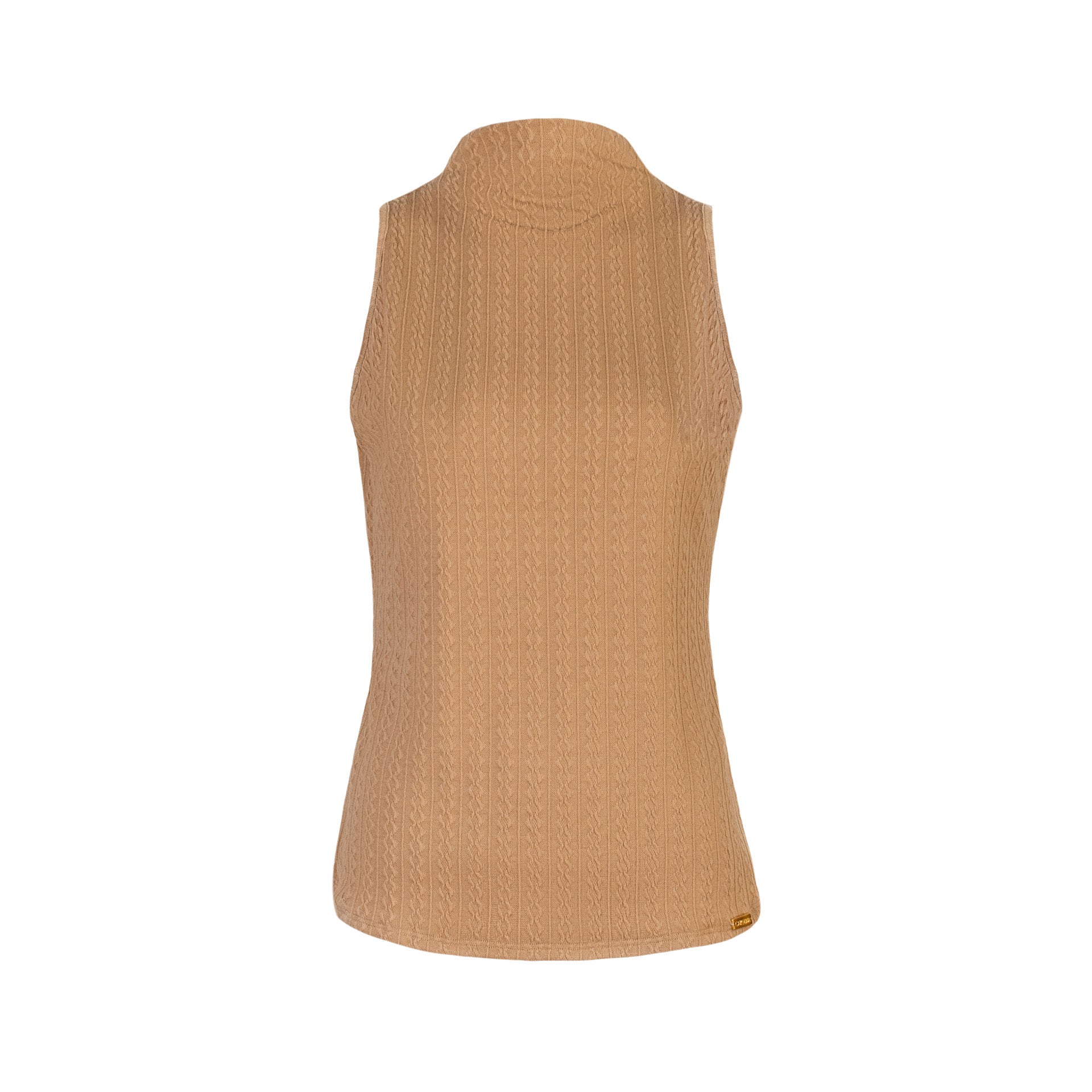 POLO TEJIDO CUELLO ALTO LATIFA BEIGE