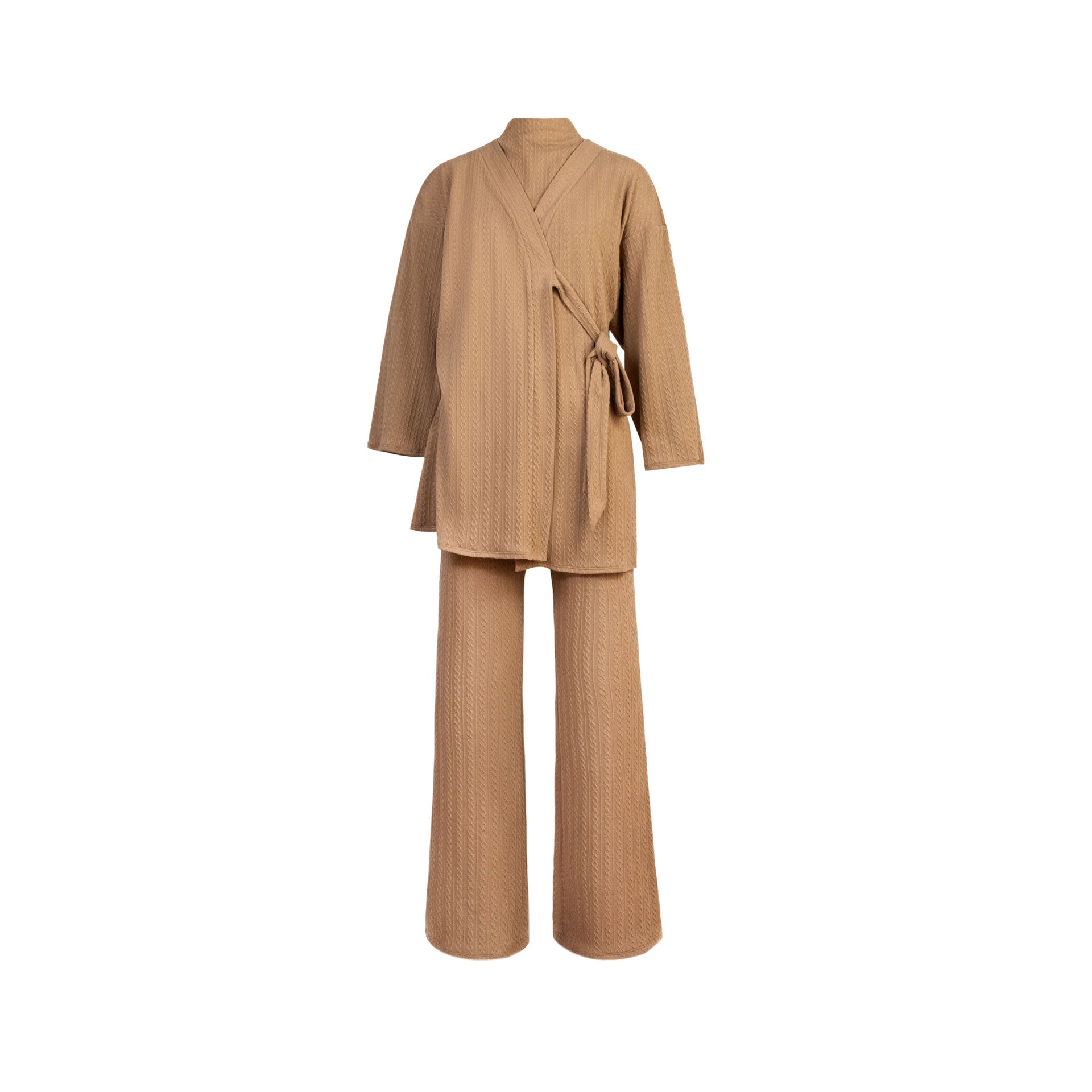 PANTALÓN TEJIDO LATIFA BEIGE