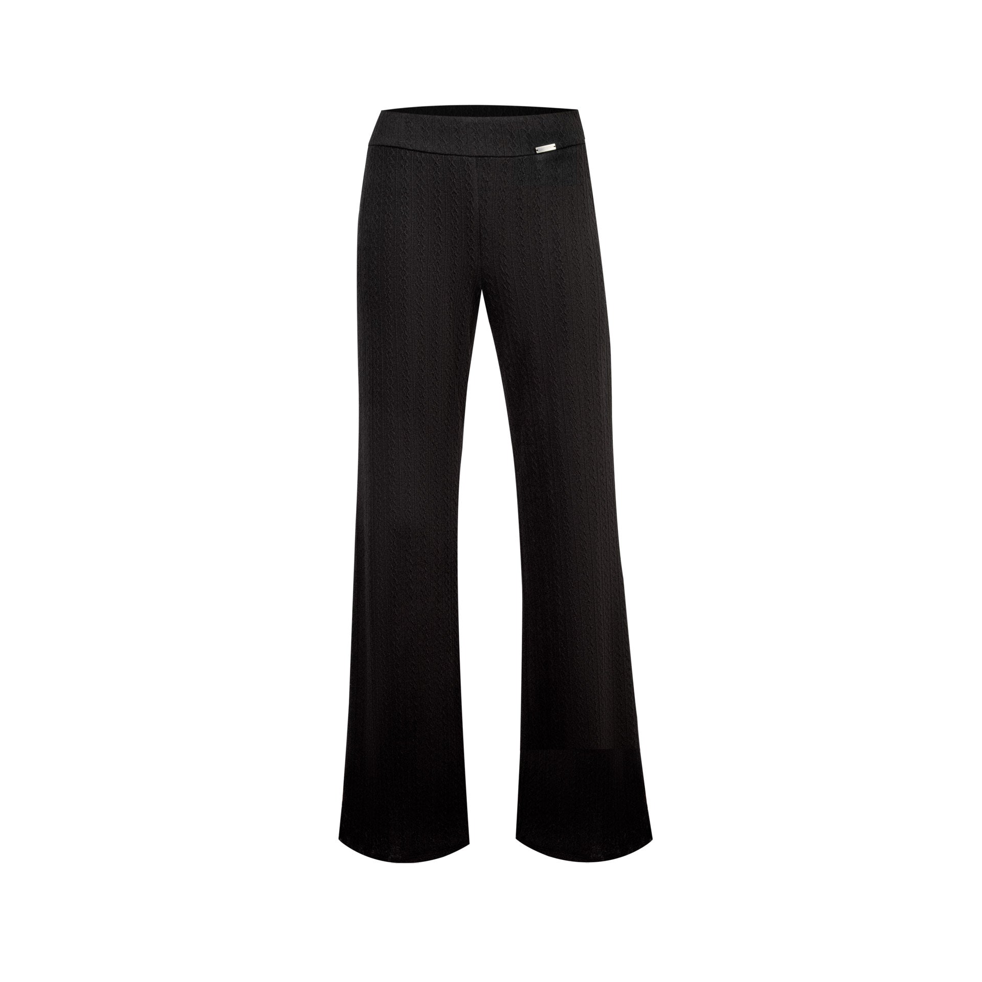 PANTALÓN TEJIDO LATIFA NEGRO