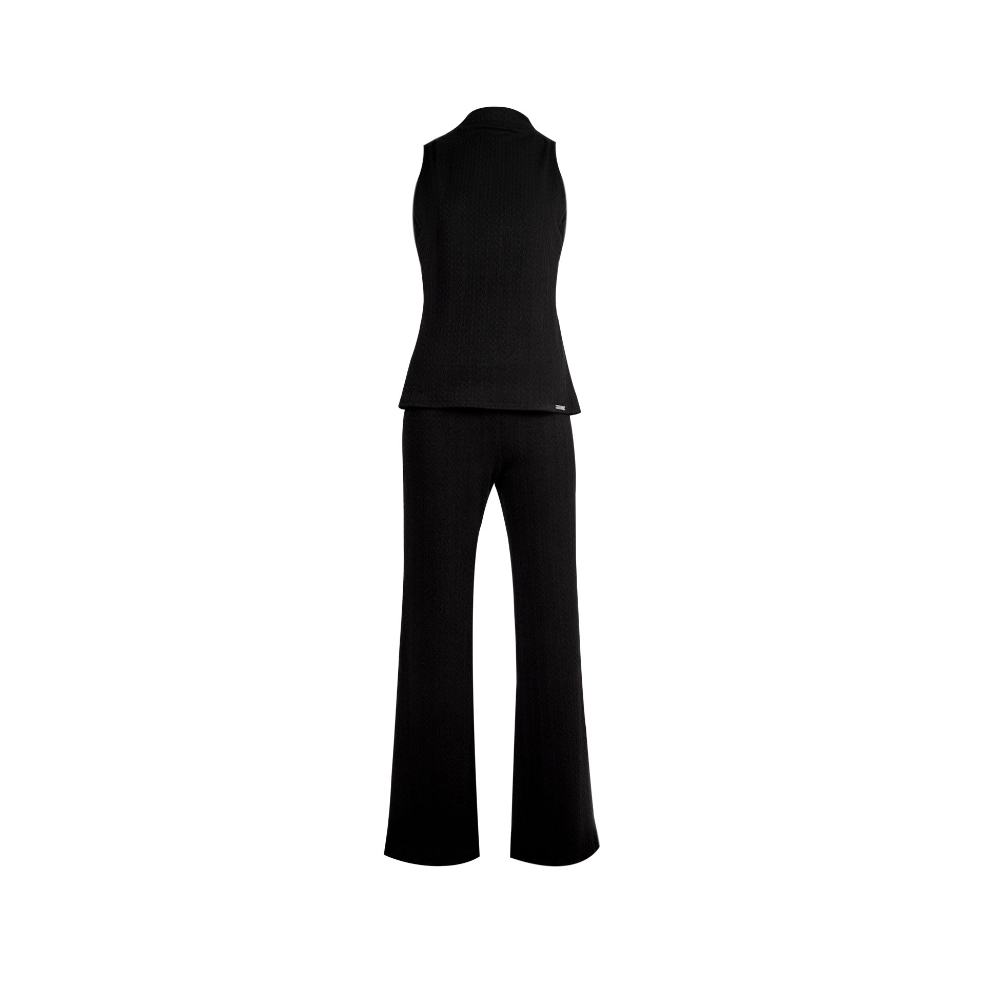 POLO TEJIDO CUELLO ALTO LATIFA NEGRO