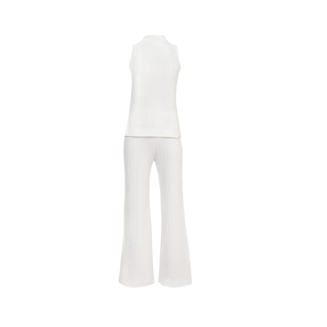PANTALÓN TEJIDO LATIFA HUESO
