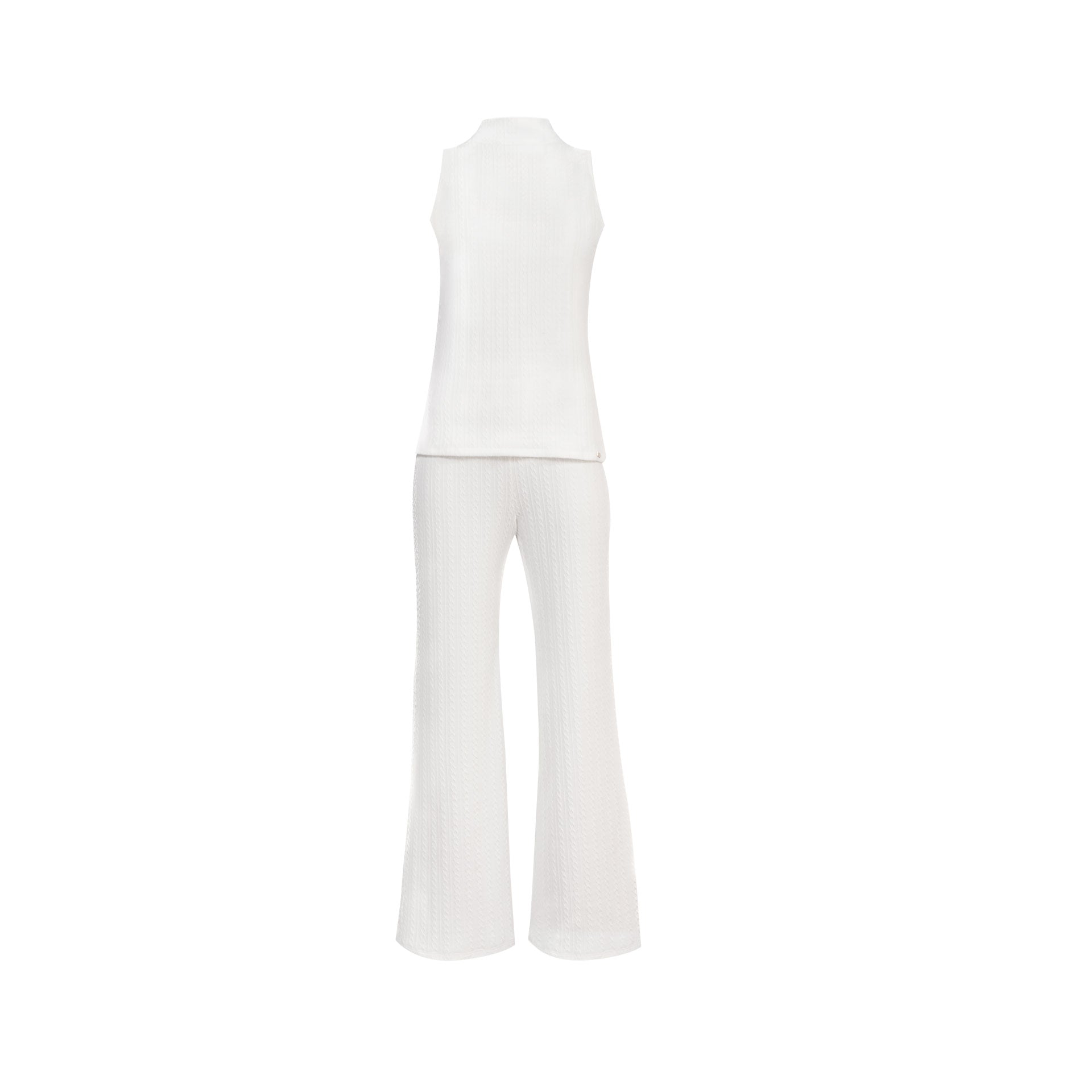 PANTALÓN TEJIDO LATIFA HUESO