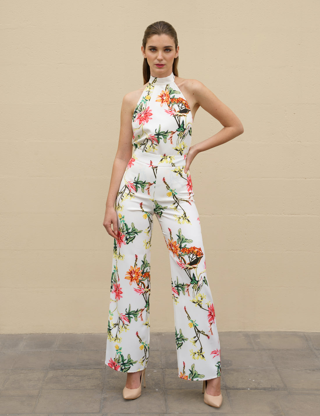 Top Halter Floral