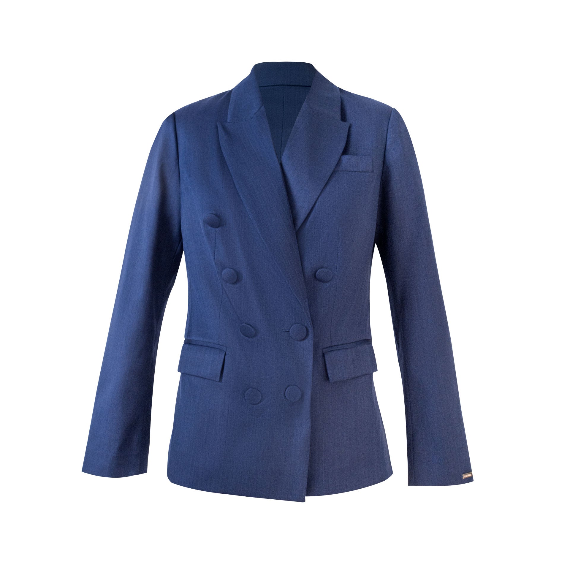 Saco Cruzado Qanat Azul Marino