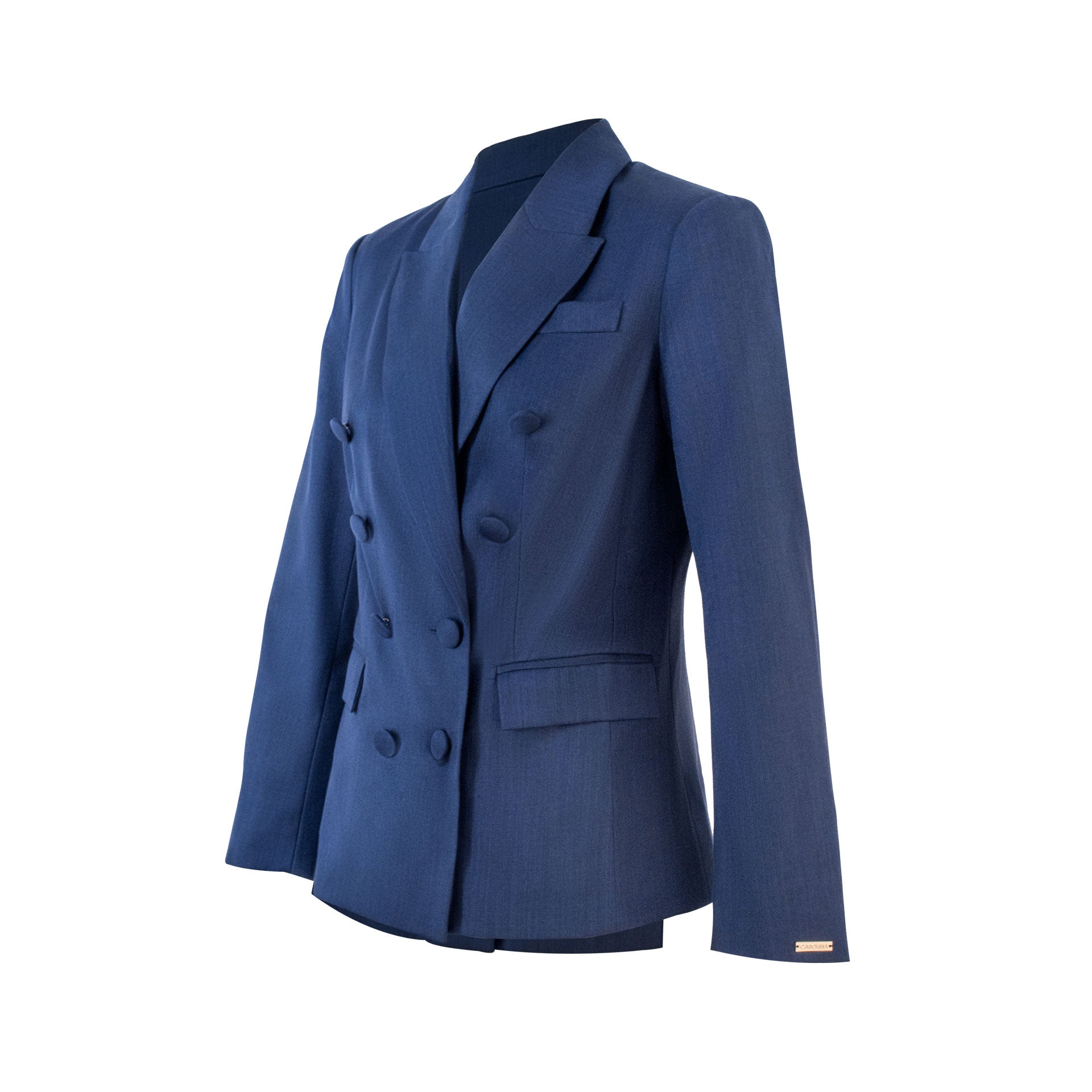 SACO CRUZADO QANAT AZUL MARINO