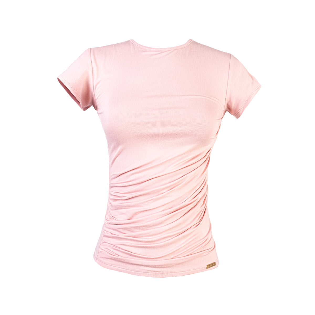 Polo Frunces Manga Corta Rosa