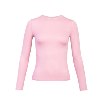 Polo Básico Vinca Cuello Redondo Lila
