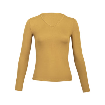 Polo Básico Vinca Cuello V Camel