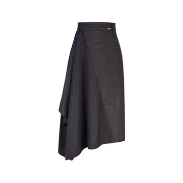 Falda Midi Sedimentary Plomo