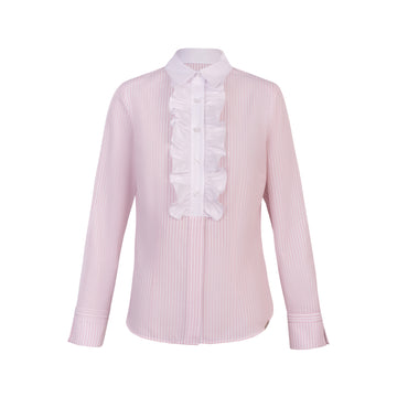 Blusa Camisera Lucina Rojo/Blanco