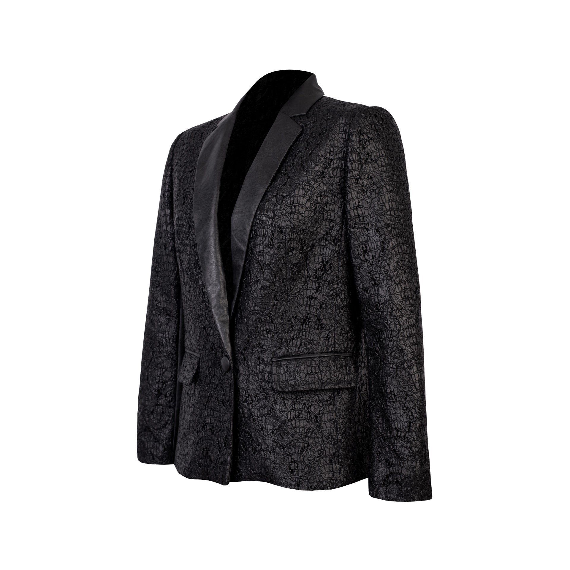 SACO M/ L ALABASTRO NEGRO