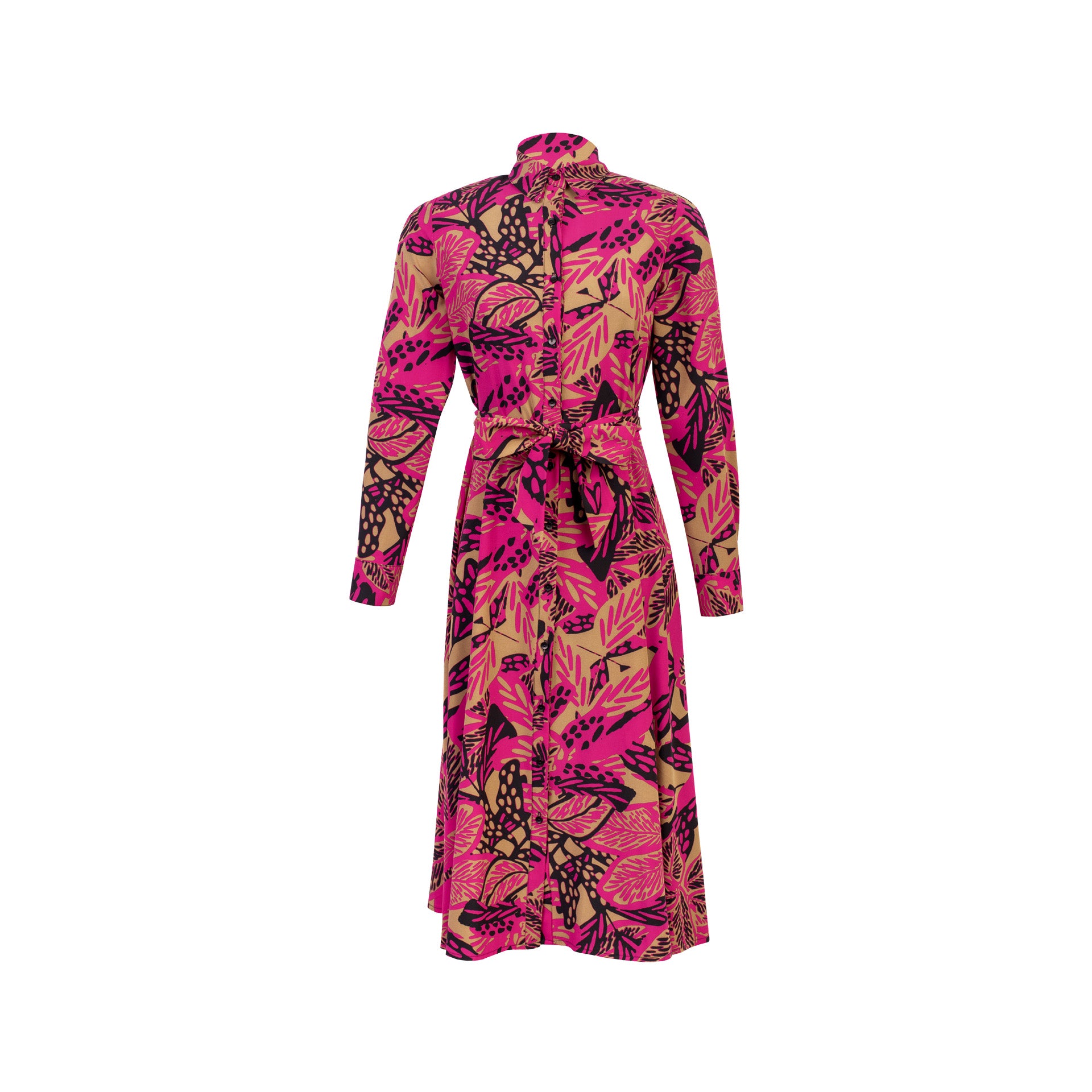 Vestido Camisero Miragem Magenta