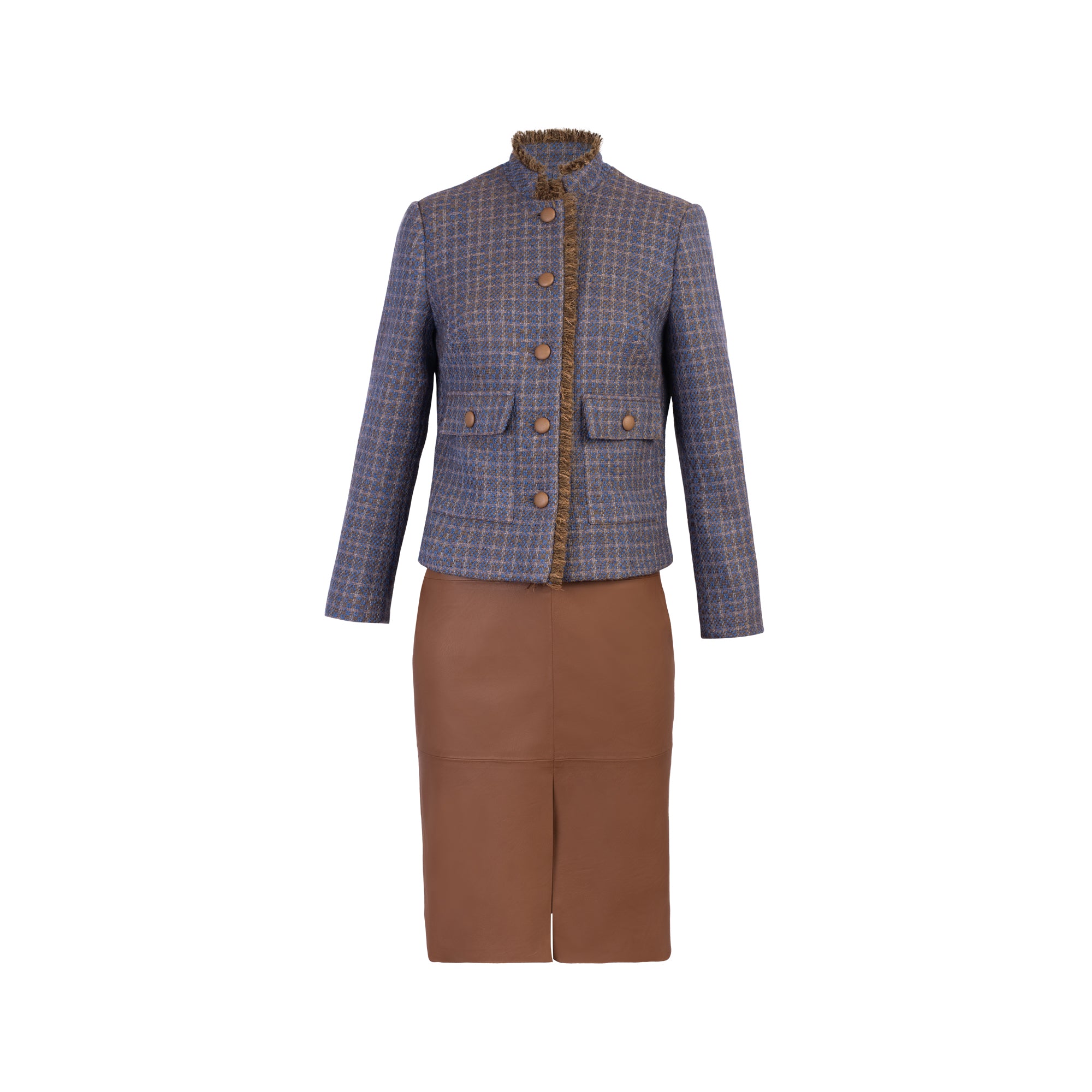 SACO TWEED CORINNE MARRON