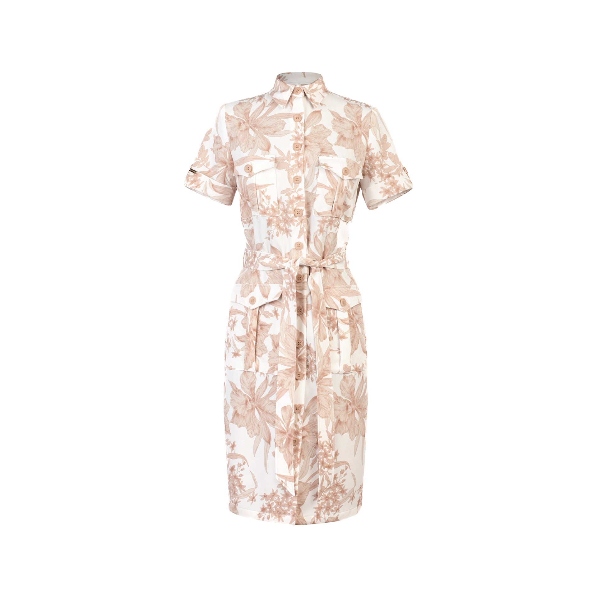 Vestido Camisero Olivia Naranja