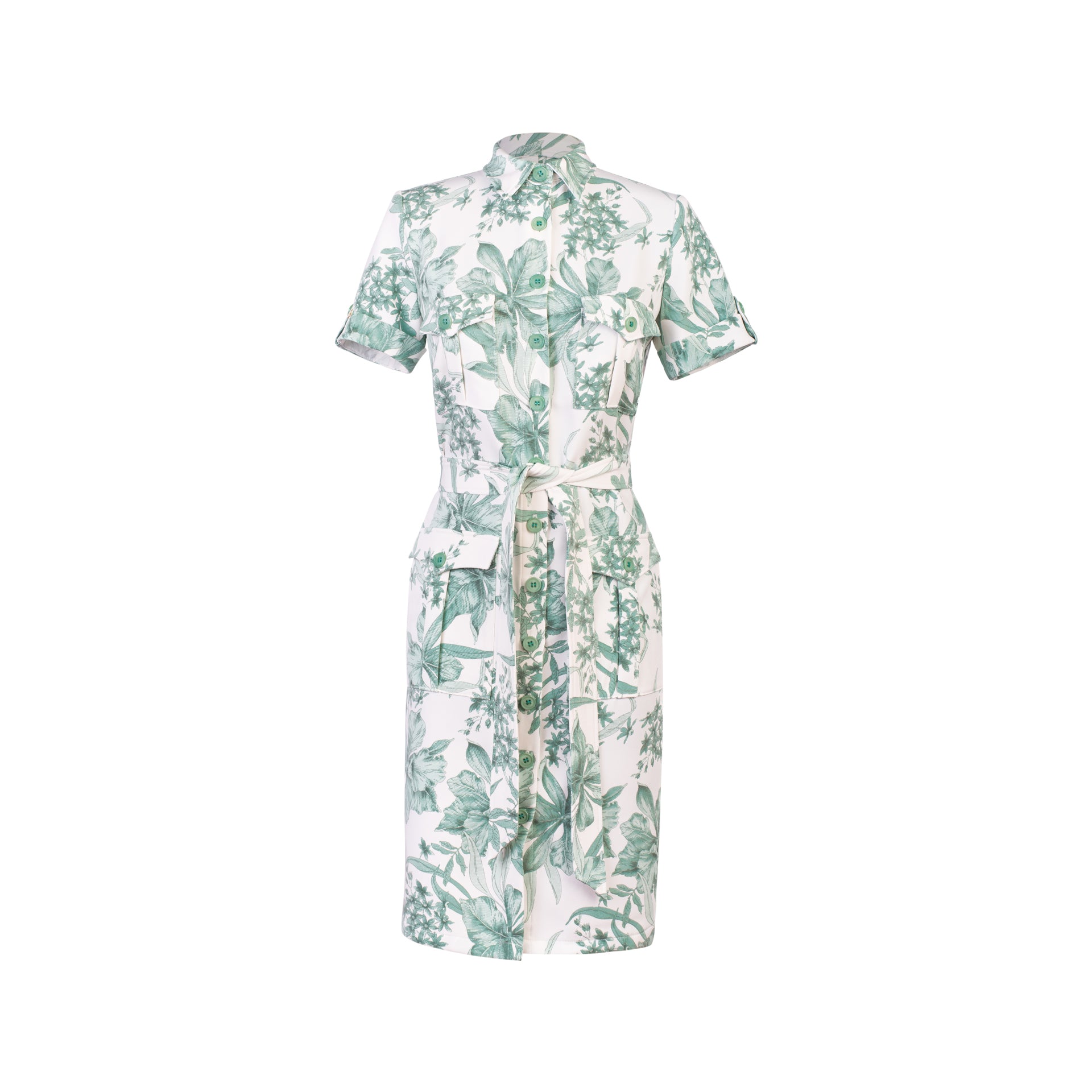 Vestido Camisero Olivia Verde