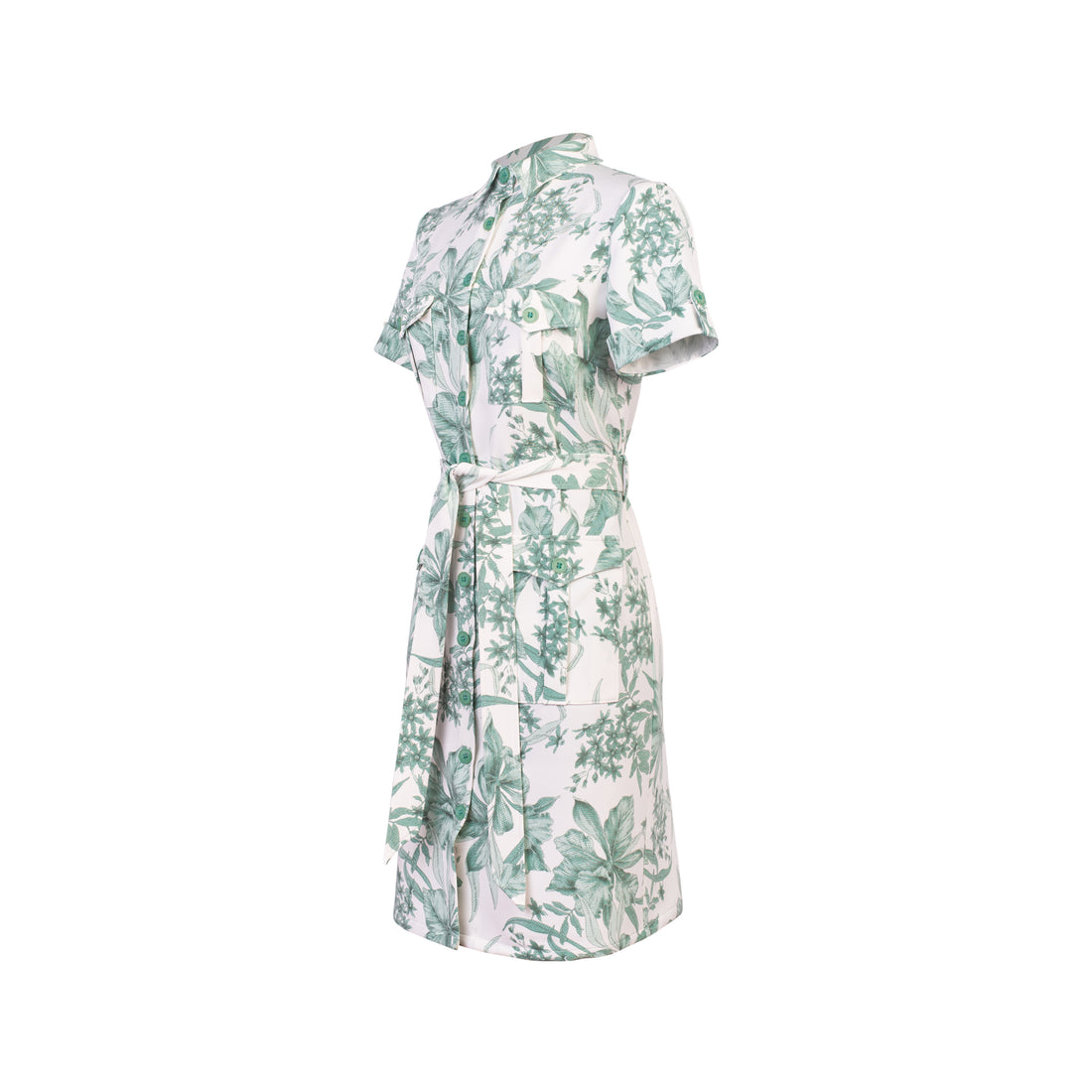 Vestido Camisero Olivia Verde