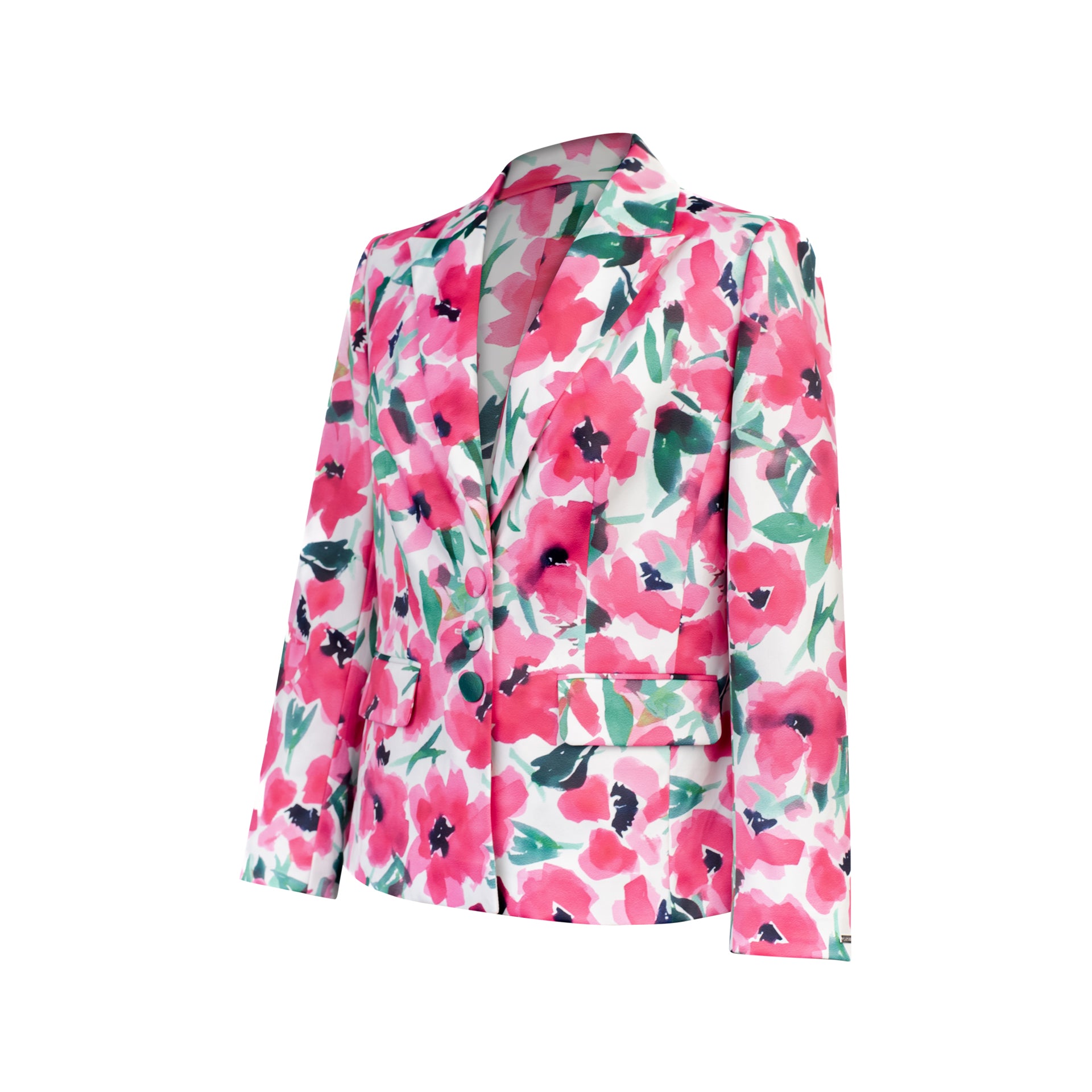SACO M/L 3 BOTONES GALEA FUCSIA