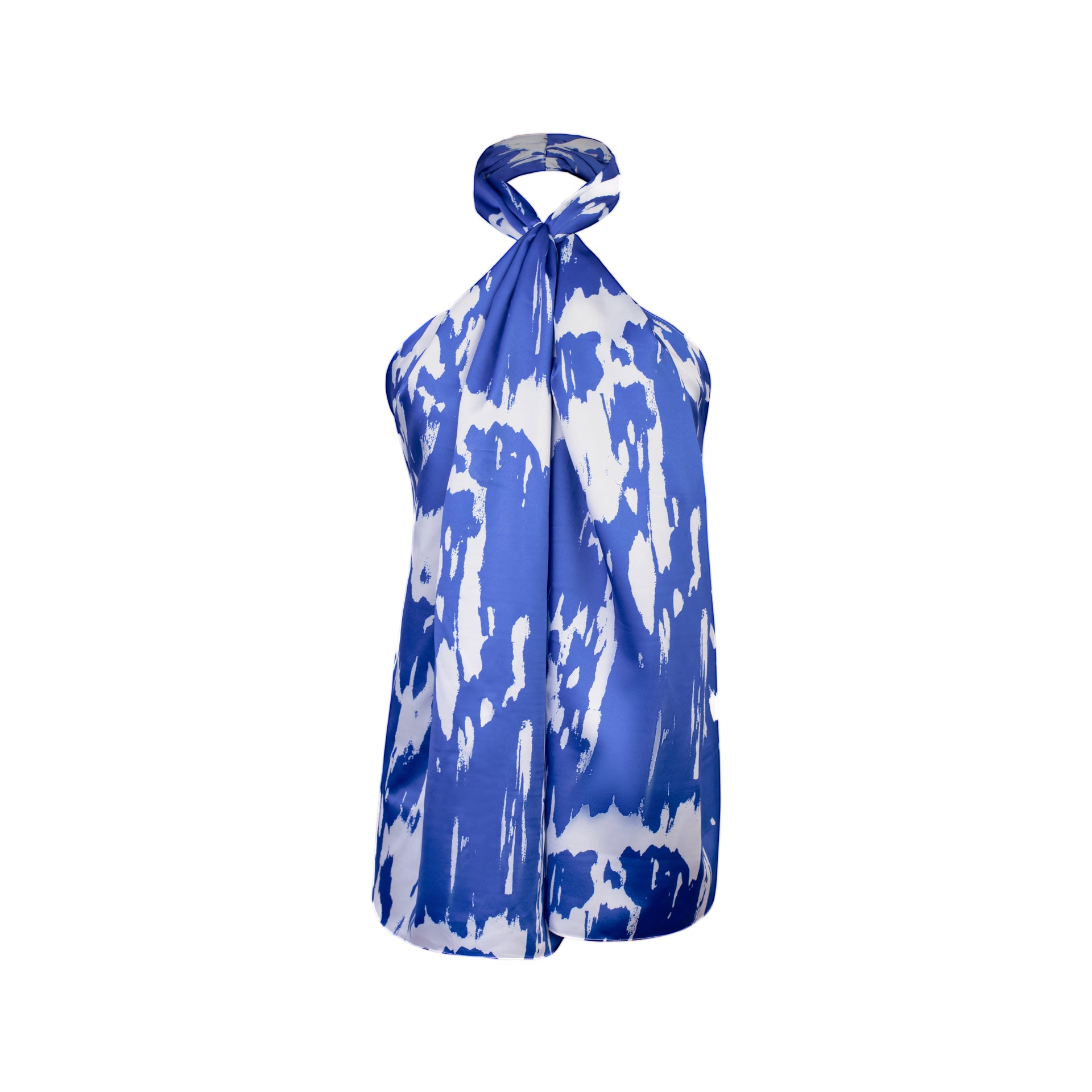 BLUSA HALTER THETIS AZUL