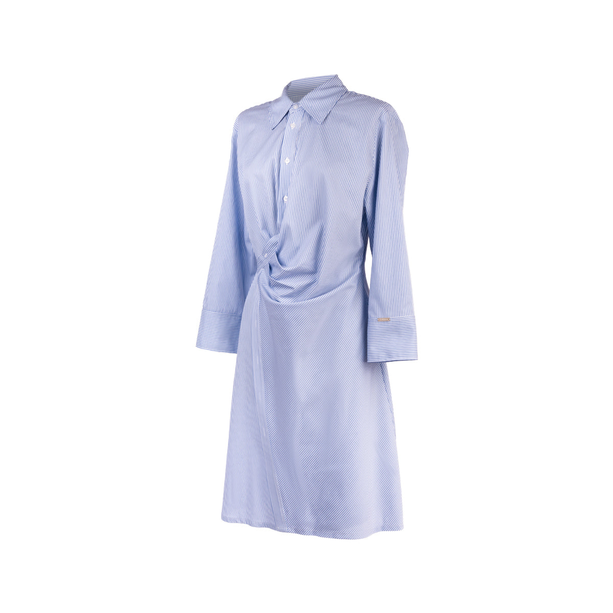 Vestido Camisero Envolvente Celeste