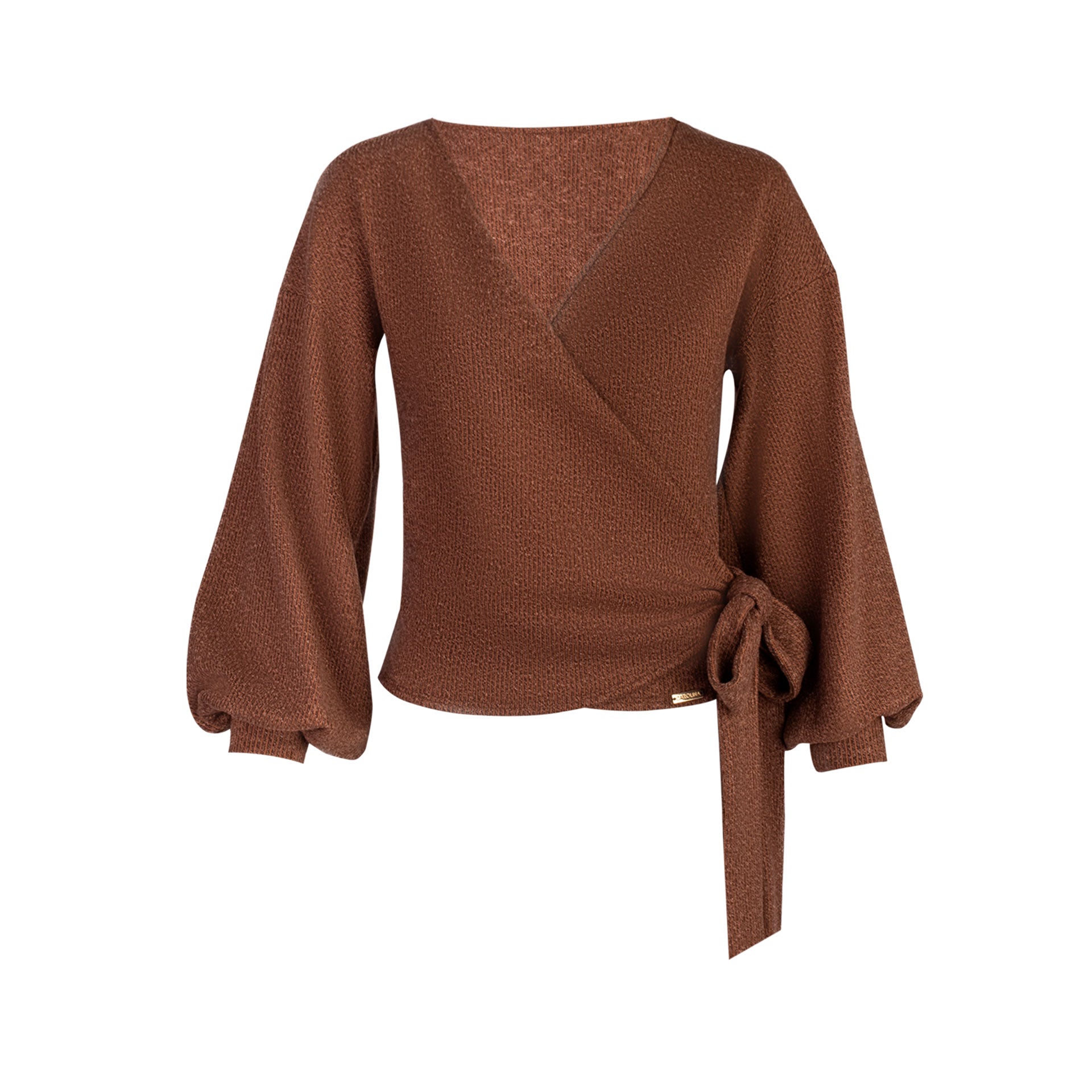 BLUSA TEJIDA FARAH MARRÓN