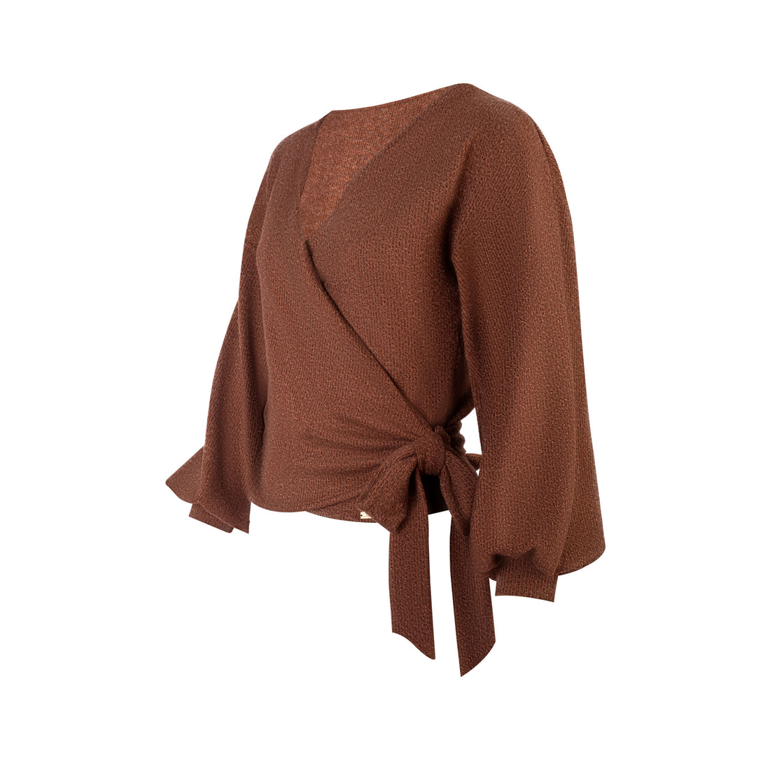 BLUSA TEJIDA FARAH MARRÓN