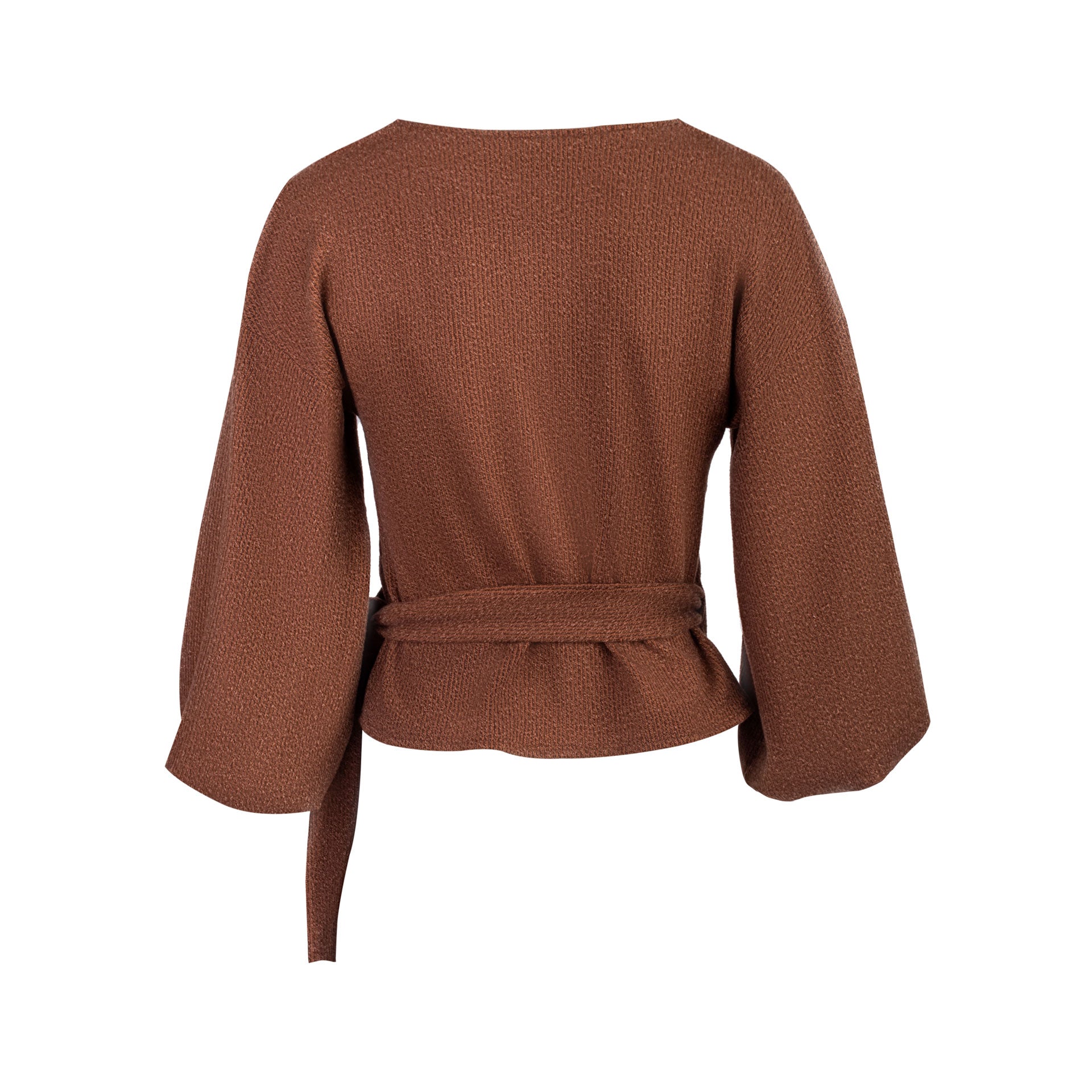 BLUSA TEJIDA FARAH MARRÓN