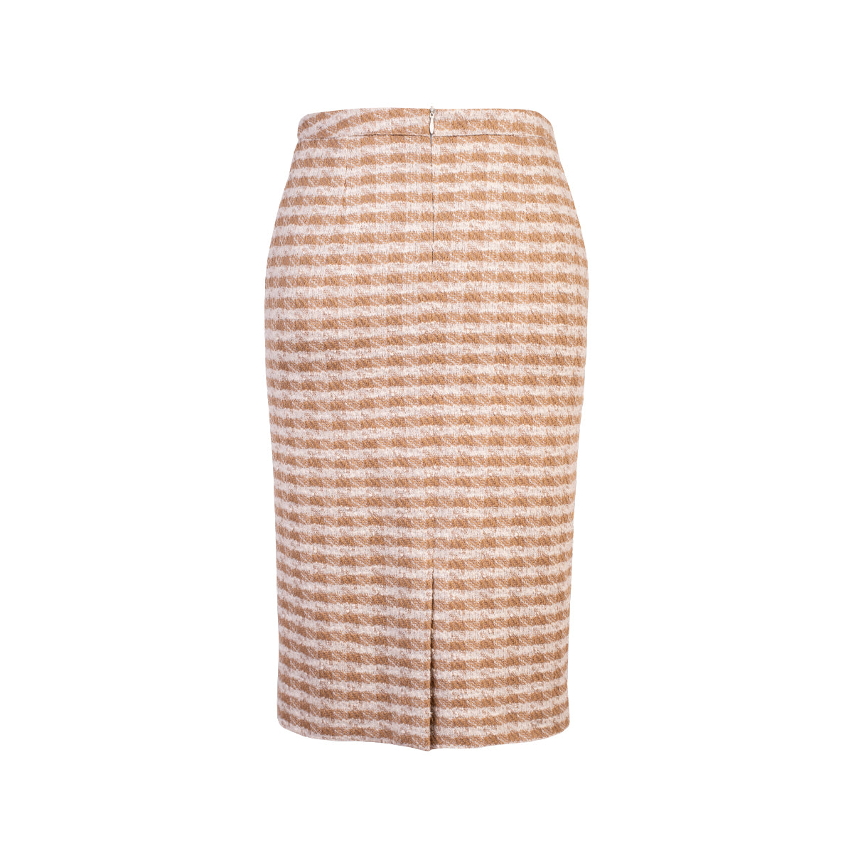 Falda Pied Poule Temple Beige