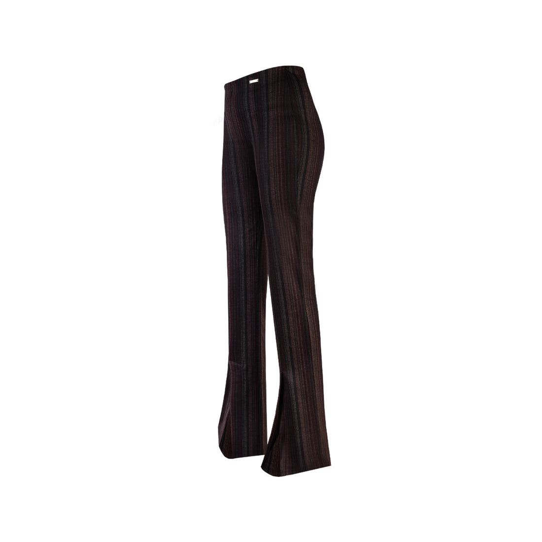 Pantalón con Abertura Sendero Negro Rayas