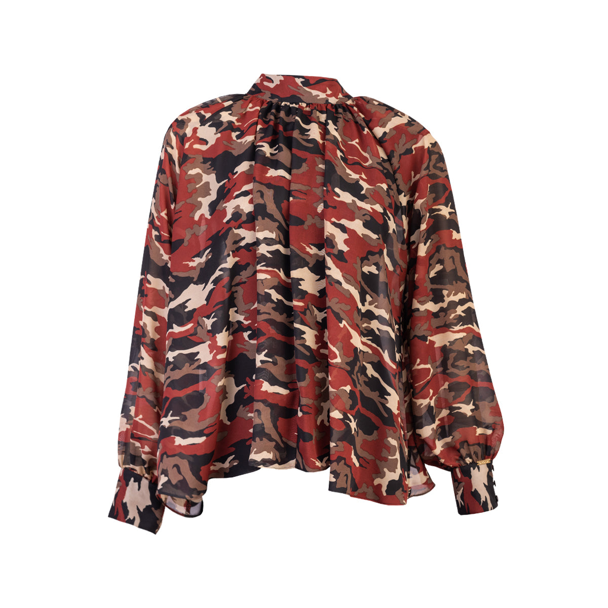 Blusa Bullonada Geoda Rojo