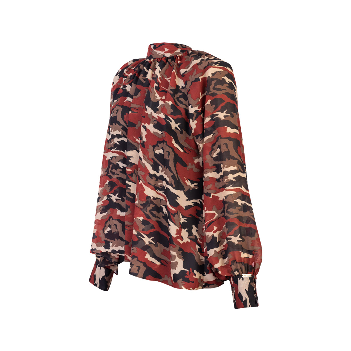 BLUSA ABULLONADA GEODA ROJO