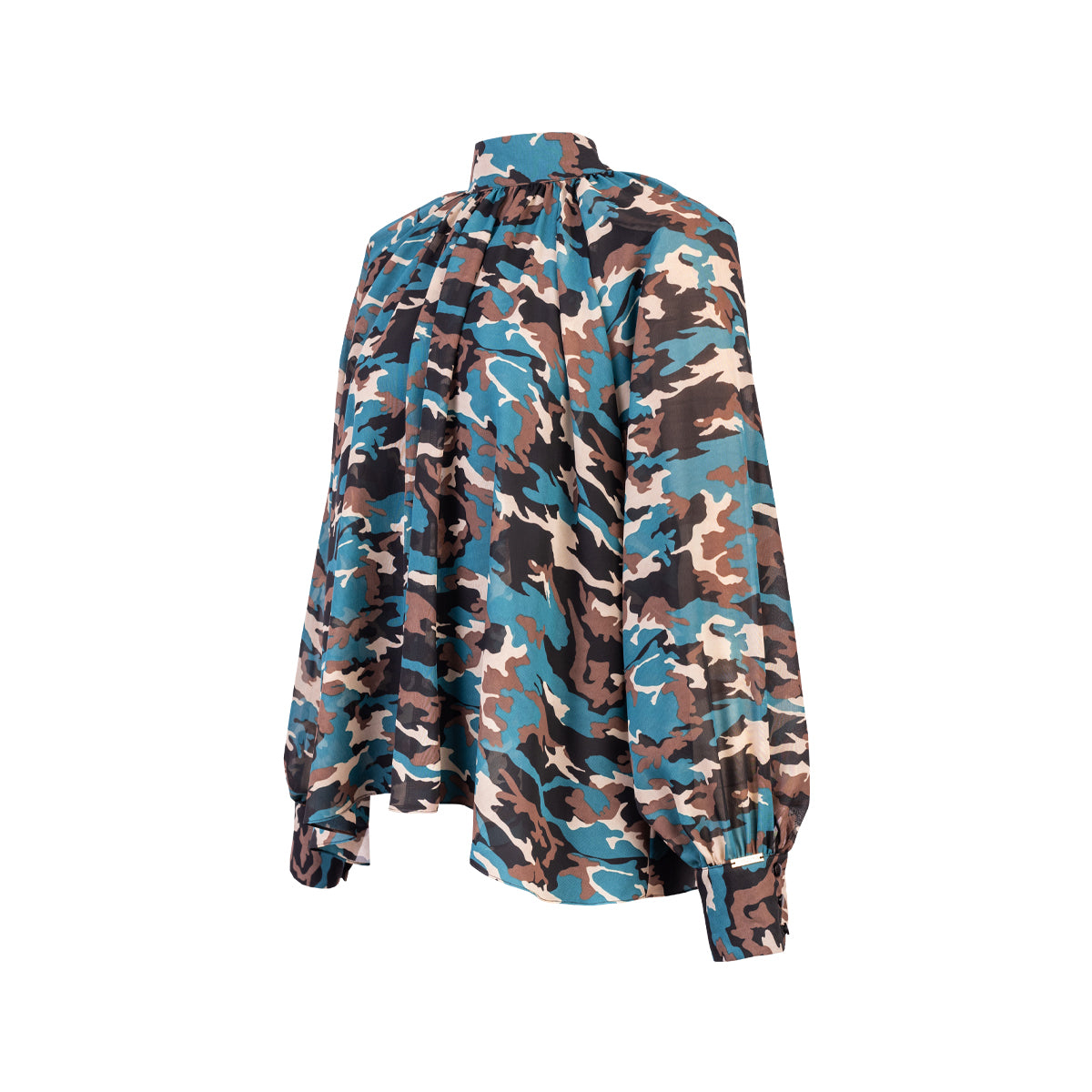 BLUSA ABULLONADA GEODA VERDE