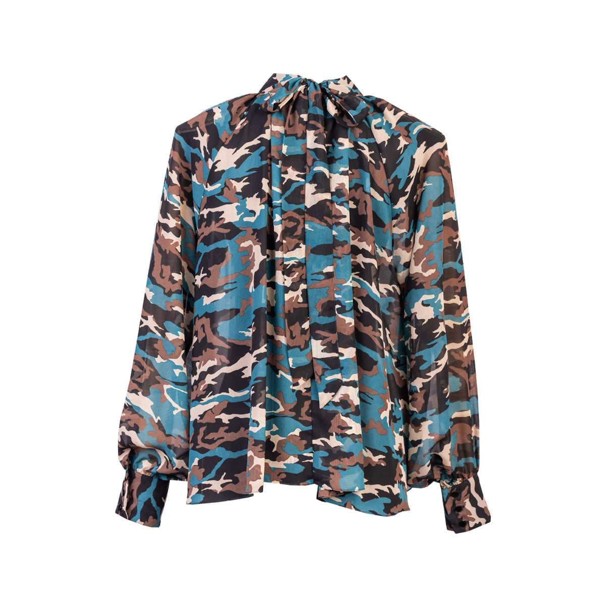 BLUSA ABULLONADA GEODA VERDE