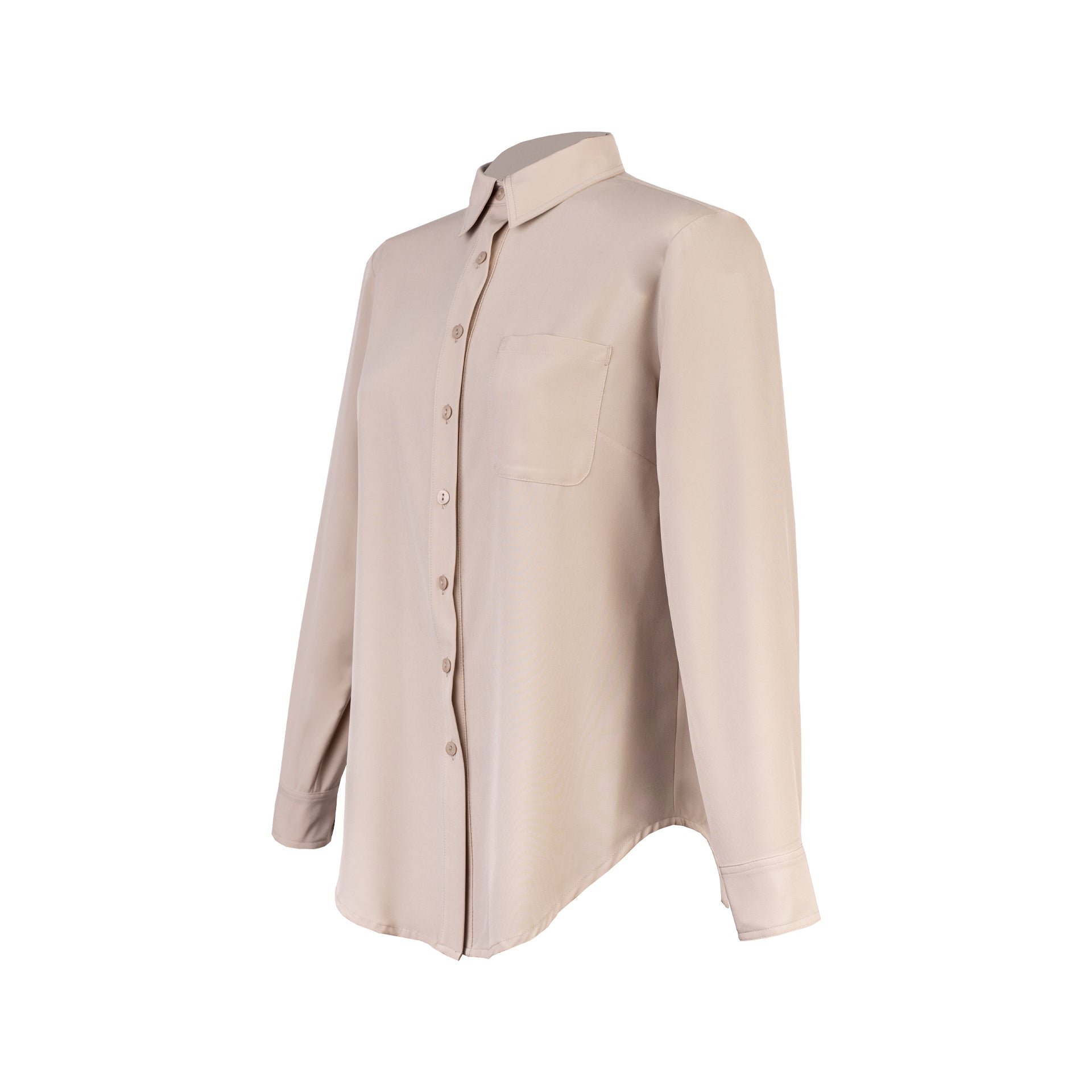 BLUSA CLASICA C/ BOLSILLO JASPE NUDE