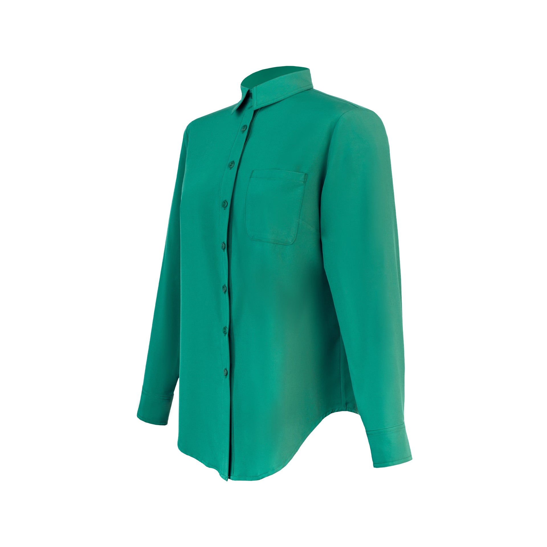 BLUSA CLASICA C/ BOLSILLO JASPE VERDE