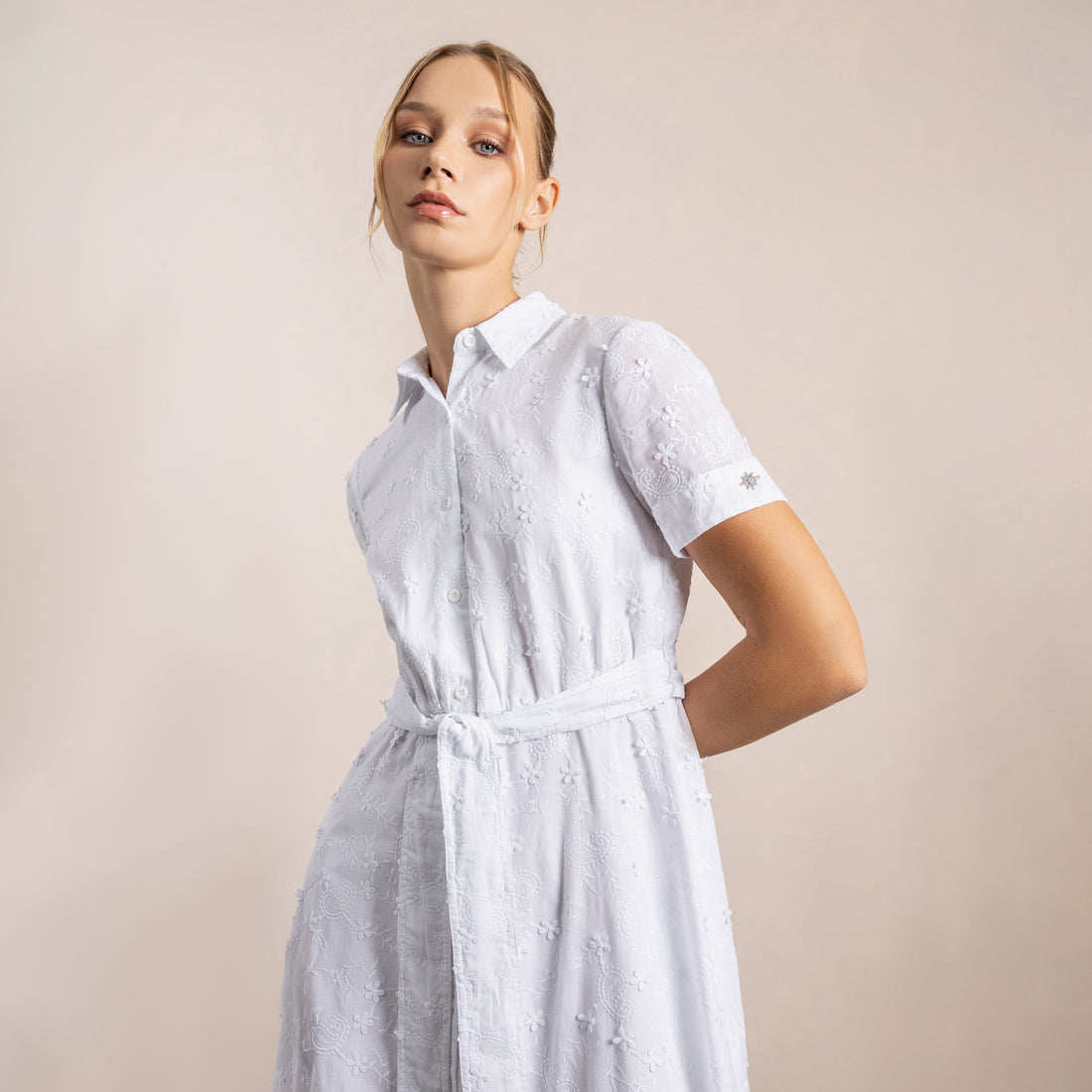 Vestido Camisero Magnolia Blanco