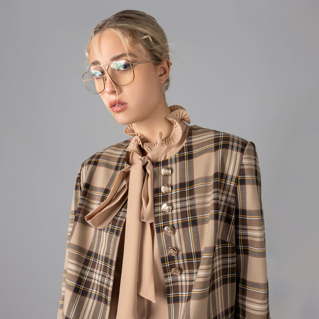 Saco Escosés Kullu Beige