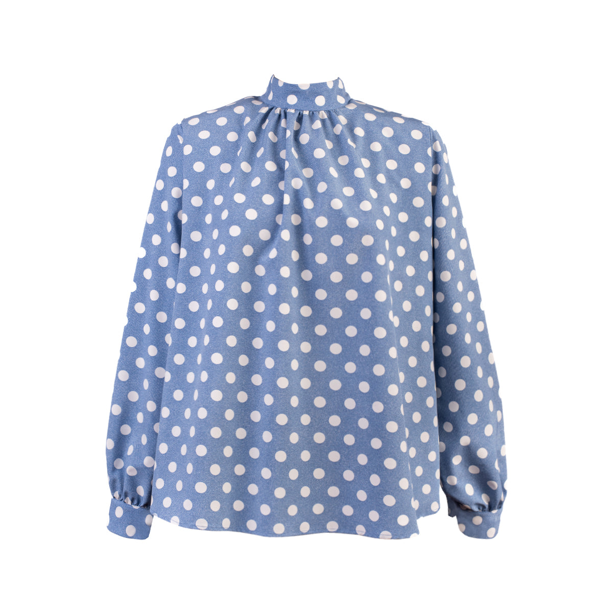 BLUSA ABULLONADA RIQUEZA CELESTE