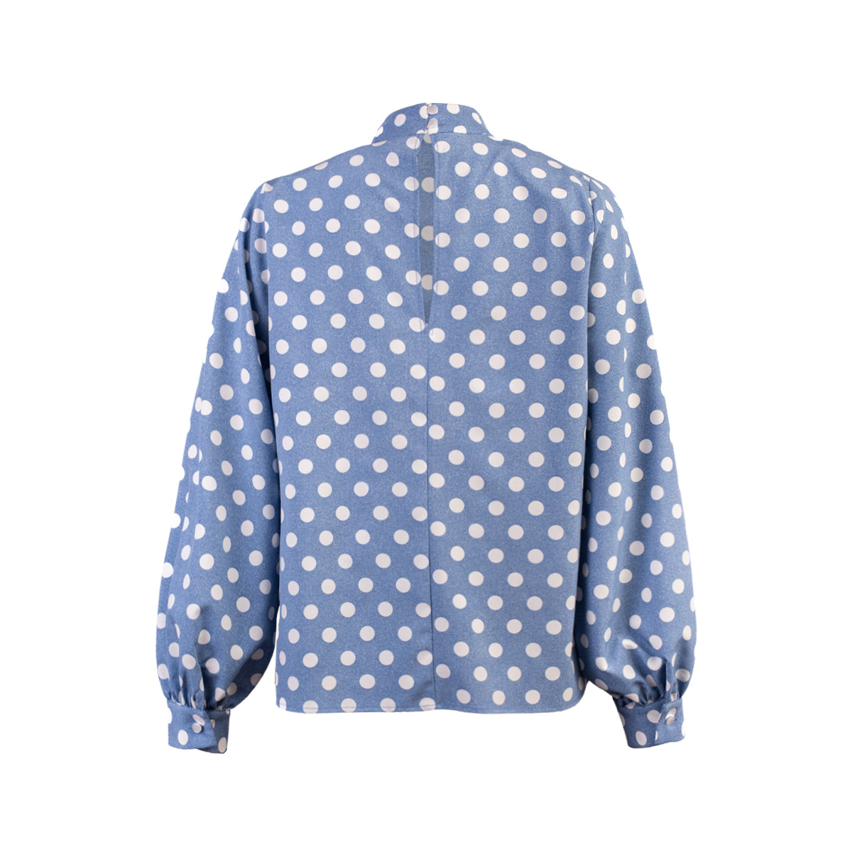 BLUSA ABULLONADA RIQUEZA CELESTE