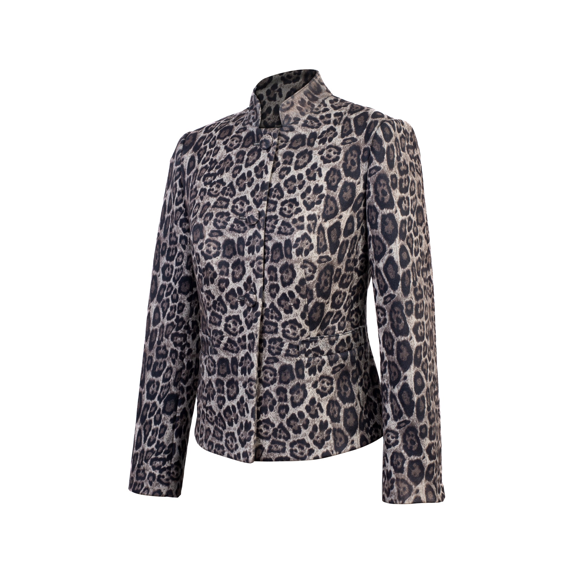SACO M/L AUDACIA ANIMAL PRINT MARRON