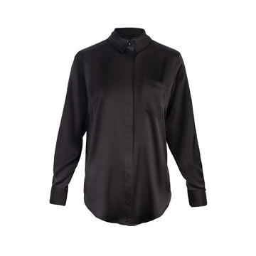 Blusa Clásica con Bolsillo Irene Negro