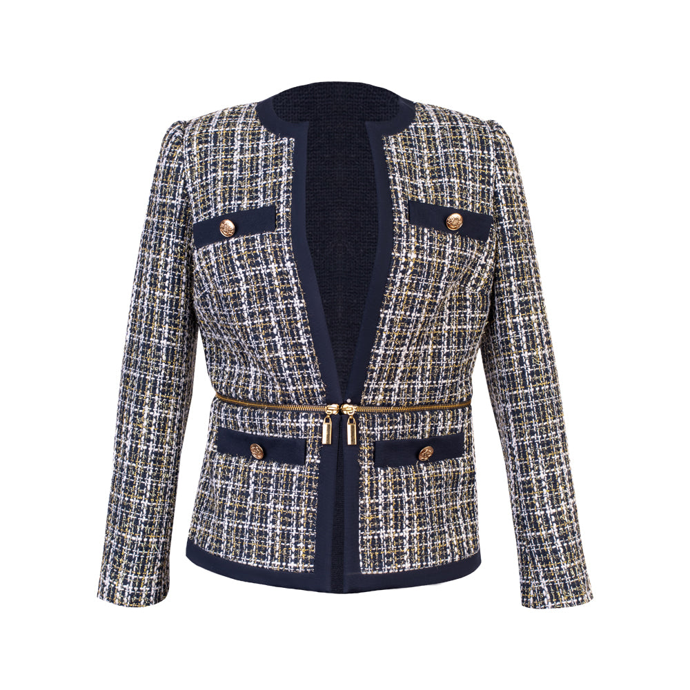 SACO M/L DESPLEGABLE QLLA AZUL MARINO