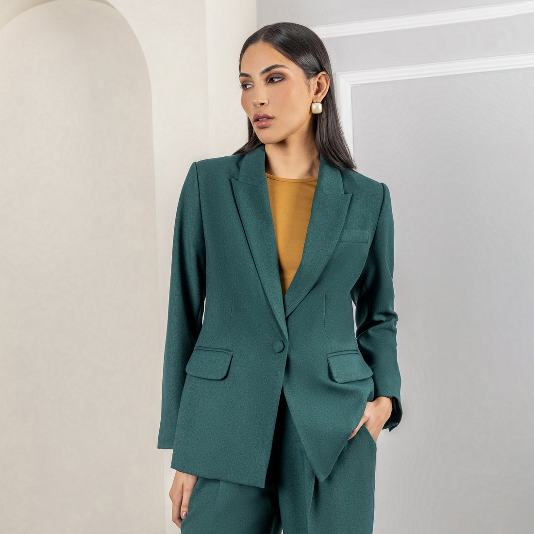 Saco Botón Yma Verde