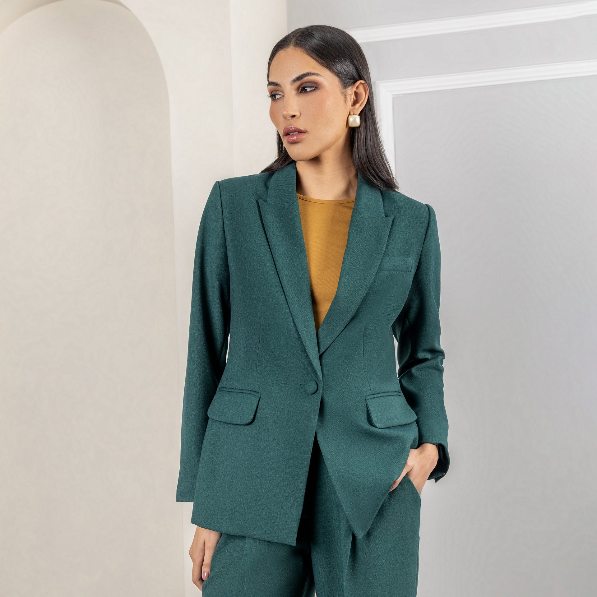 Saco Botón Yma Verde