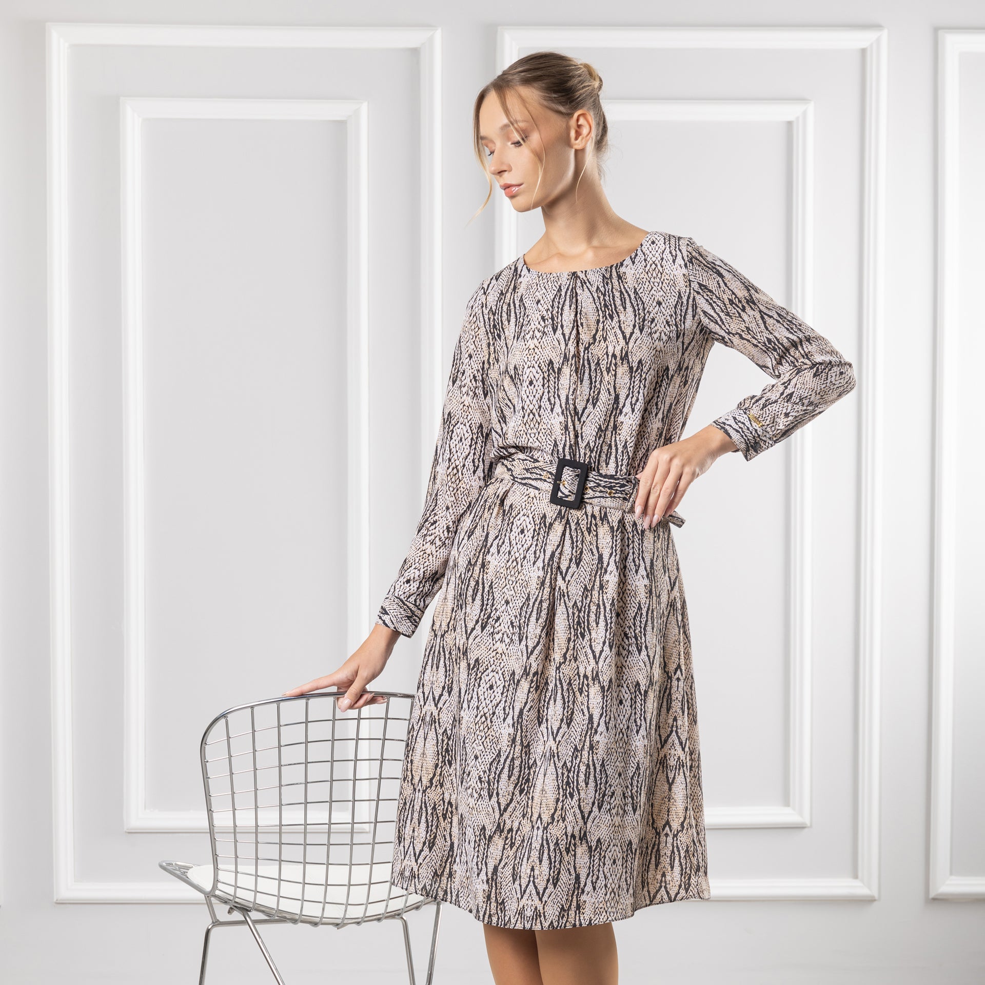 Vestido Midi Mantra Khaki