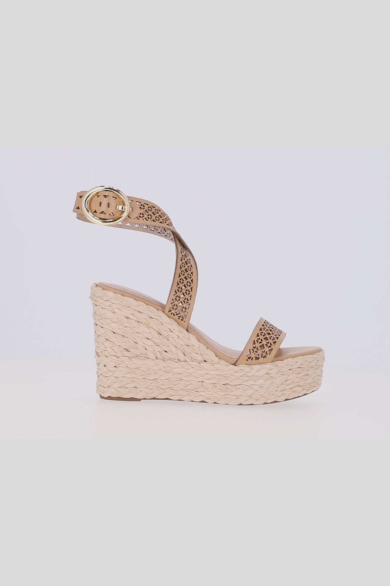Sandalia Anabela Ankle Strap LDL 60440006